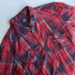Rock & Republic Red Plaid Shirt